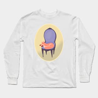 Fox on Armchair Long Sleeve T-Shirt